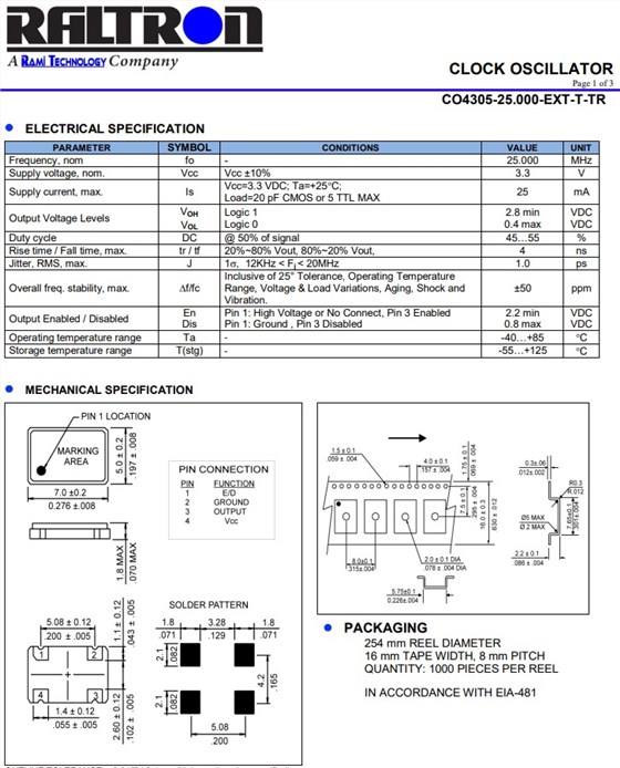 CO4305-25.000-EXT-T-TR CO4305-25.000-EXT-T-TR