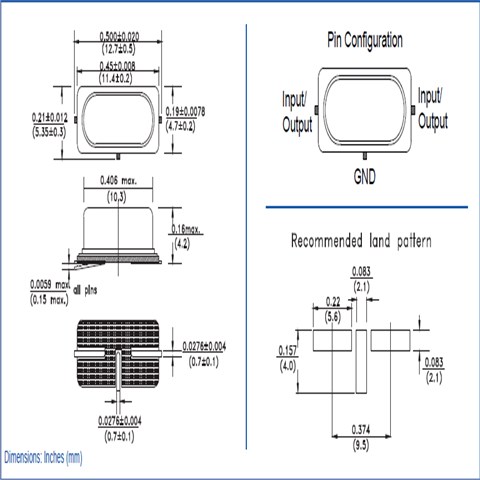 Abracon晶振,石英晶體諧振器,ABLSG晶振