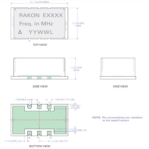 瑞康晶振,壓控溫補(bǔ)晶振,CFPT9050晶振
