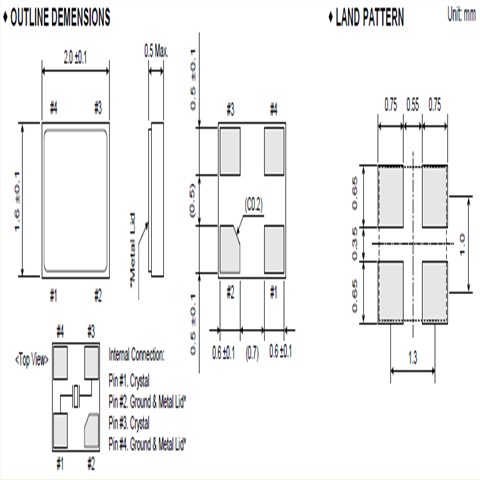 大河晶振,貼片晶振,FCX-06晶振,無(wú)源貼片晶振