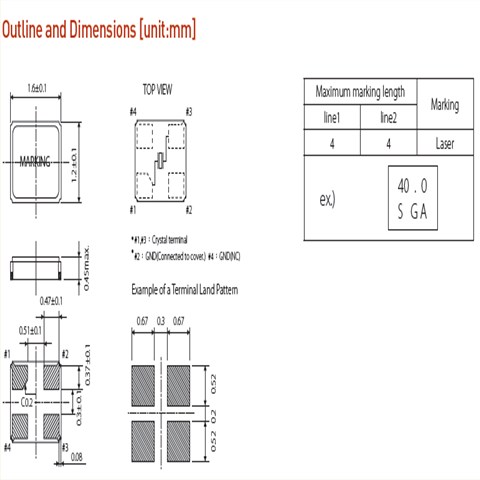 希華晶振,貼片晶振,CSX-1612晶振,進口貼片晶體