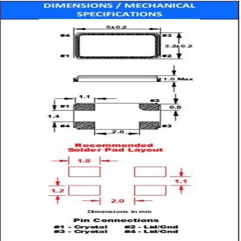 FX532B-40.000MHZ,FOX福克斯晶振,5032石英晶振
