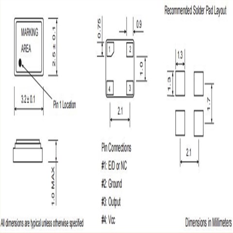 XO32-32K768-B20B3,Fortiming晶振,3225晶振,6G移動(dòng)無線電晶振