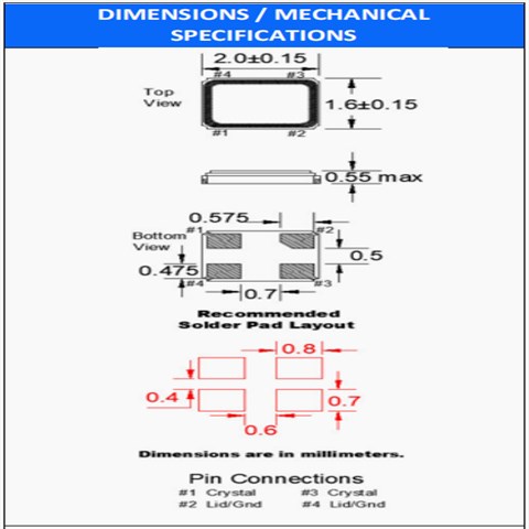 美國FOX超小型晶振,FC1BS四腳2016晶振,FC1BSCCEM16.0-T3低抖動(dòng)晶振