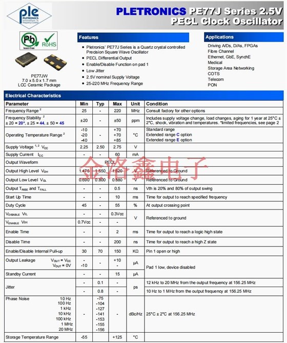 PE77J 2.5V PE77J 2.5V