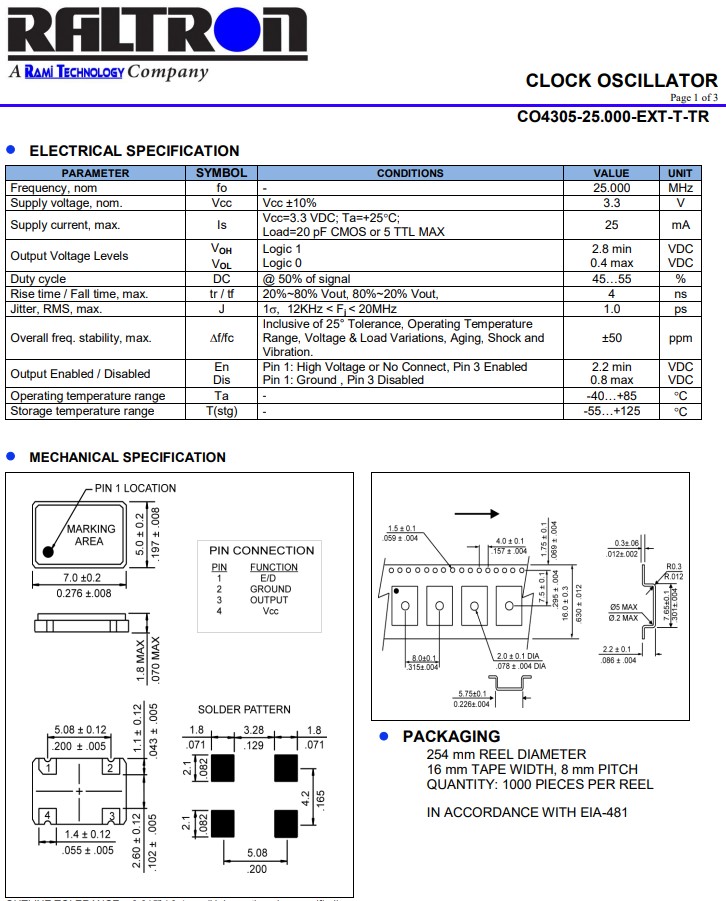 CO4305-25.000-EXT-T-TR CO4305-25.000-EXT-T-TR