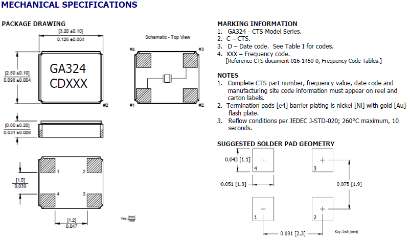 GA324 3225 GA324 3225