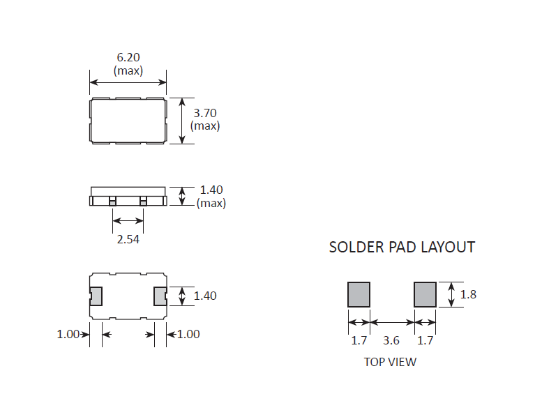 汽車領(lǐng)域SMD晶振,耐撞擊6237M級(jí)晶體,GSX-7A晶振