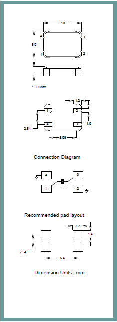 大面積貼片諧振器,進(jìn)口7050石英晶體,ILCX04晶振