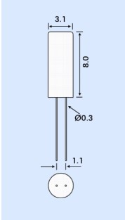 Euroquartz晶振,3*8晶振,圓柱石英晶振 Euroquartz晶振,3*8晶振,圓柱石英晶振