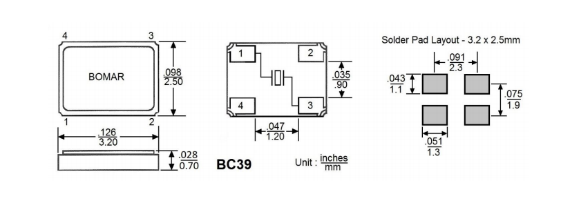 BC39EFD120-10.000000晶振,無源晶振,Bomar晶振,石英晶振 BC39EFD120-10.000000晶振,無源晶振,Bomar晶振,石英晶振