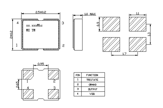 2520石英晶振,進口晶振,Macrobizes晶振,OS22-3-6-16M-B50-1-TR晶振 2520石英晶振,進口晶振,Macrobizes晶振,OS22-3-6-16M-B50-1-TR晶振