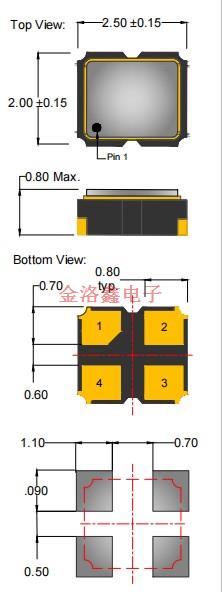 AE809-N-T-5-2070-3R0-32M768000,anderson安德森晶振,AE809時鐘振蕩器