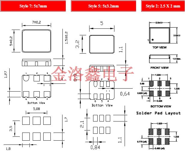 CJVDA 7050 5032 2520 MEMS VCXO
